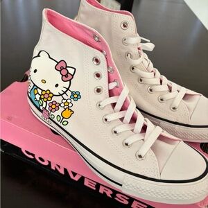 Converse Pink Hello Kitty Floral High-Tops
